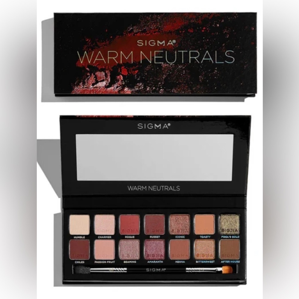 Sigma Beauty Warm Neutrals Eyeshadow Palette + Extrras
